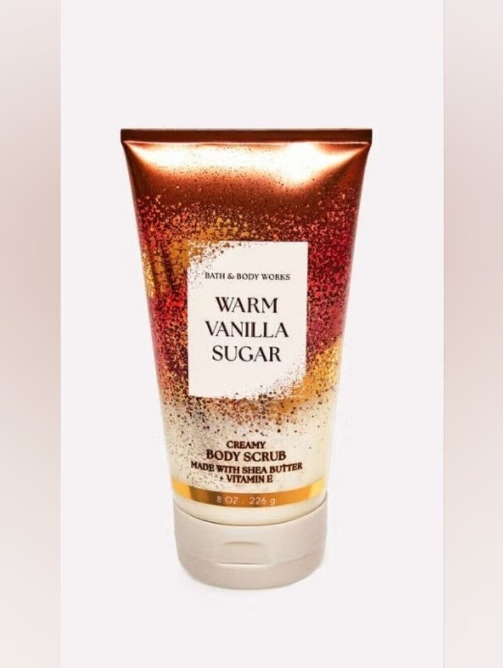 Bath & Body Works Warm Vanilla Sugar Body Scrub - Copper, Gold, Cream
